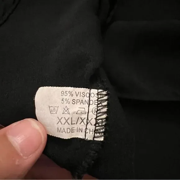 MUST GO!! Lida Collection Black V Neck Cross Blouse - Picture 3 of 4